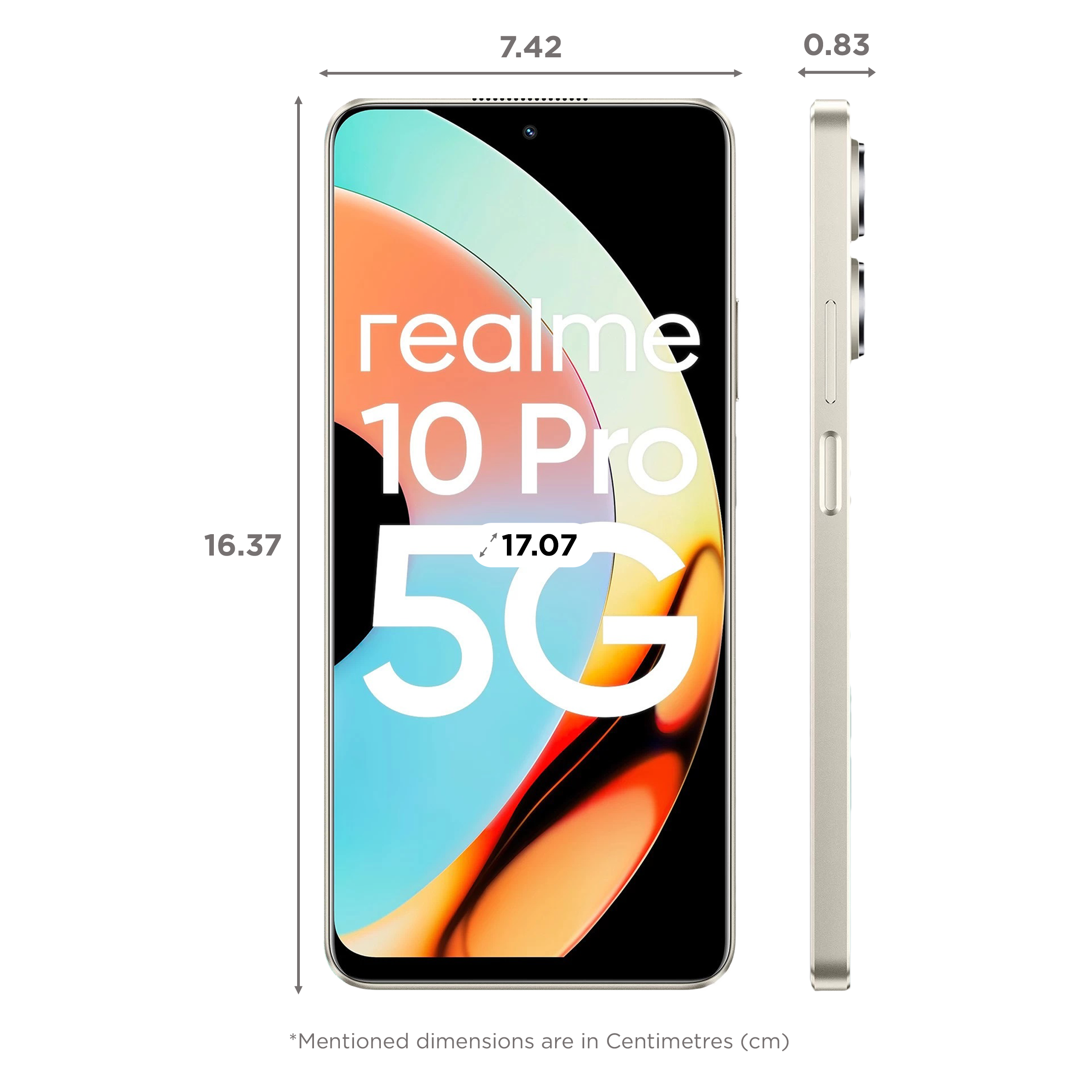 Buy realme 10 Pro 5G (8GB RAM, 128GB, Hyperspace) Online - Croma